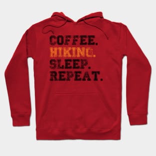 Coffee Hiking Sleep Repeat Outdoor Adventure Hoodie